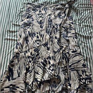 Anthropologie wrap maxi skirt